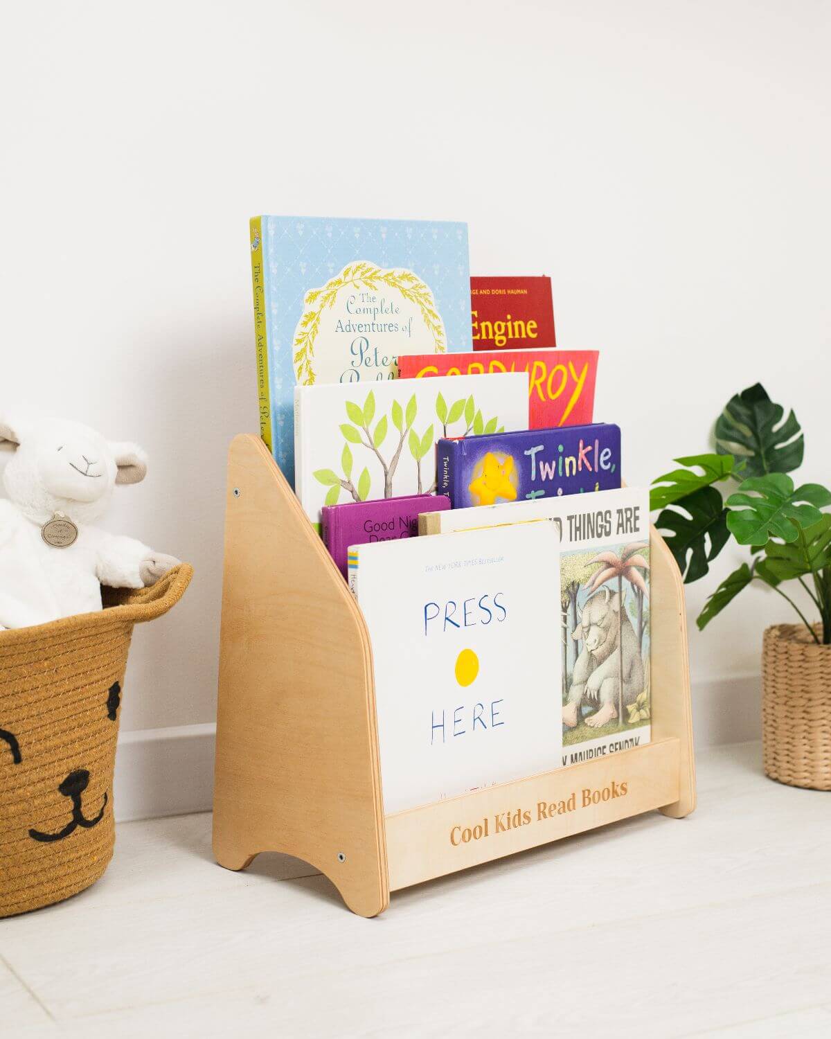 shelf woody for book