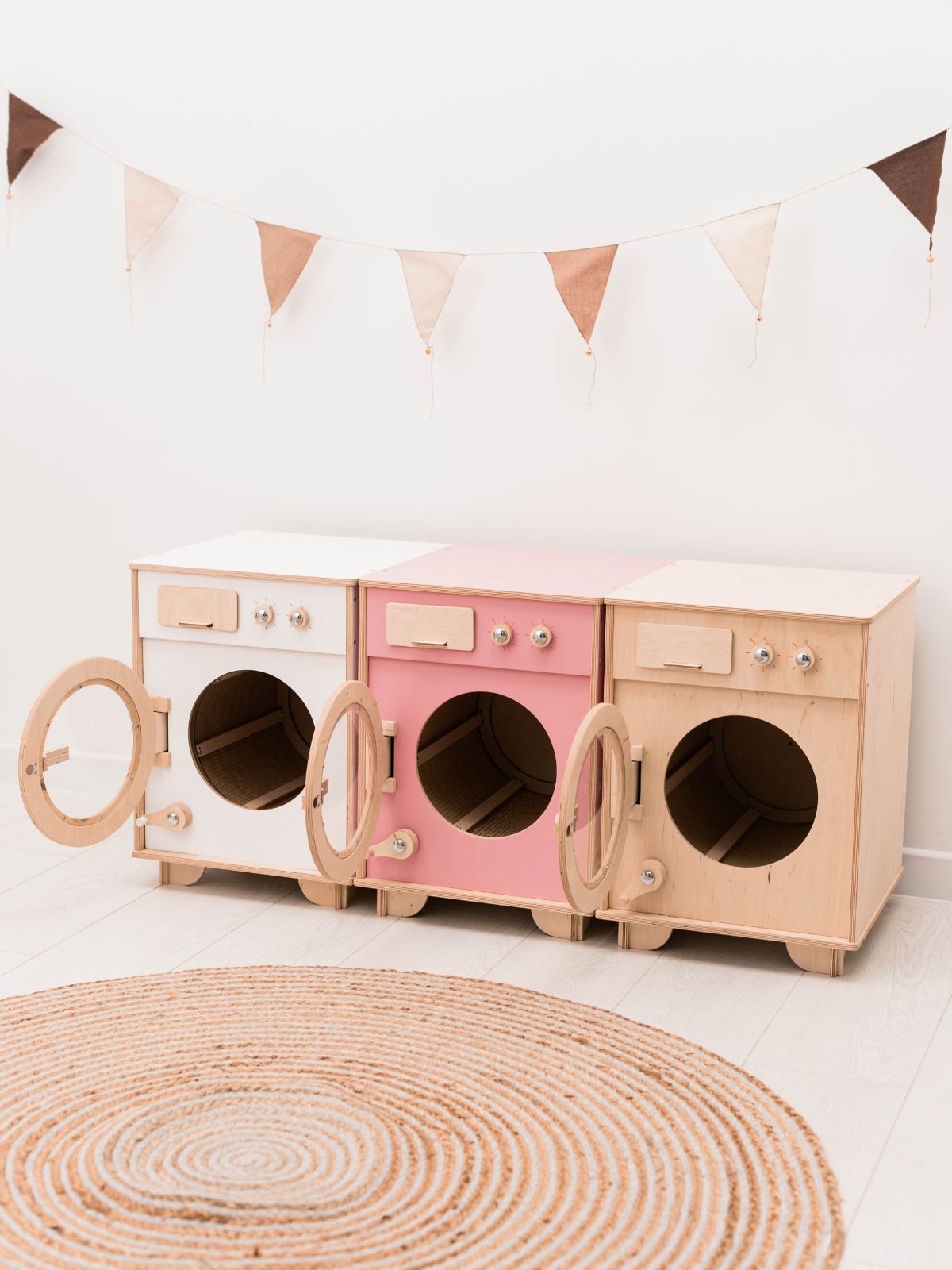wooden washing machine toy