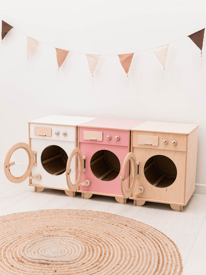 wooden washing machine toy