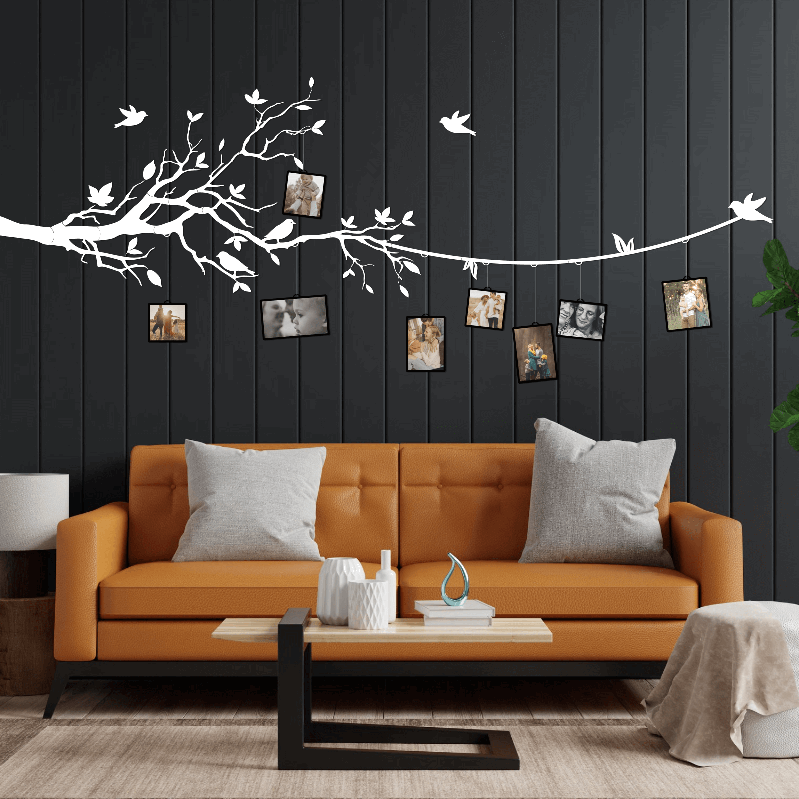 wooden family tree